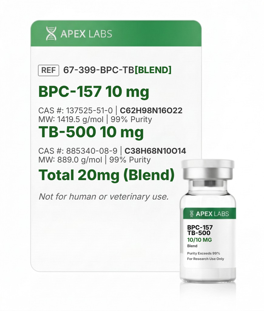 bpc 157 vs bpc 157 and tb 500 BPC-157/TB-500 Blend — Apex Labs Color:Baby Blue Silk series-pre Testosterone Decline in Men: